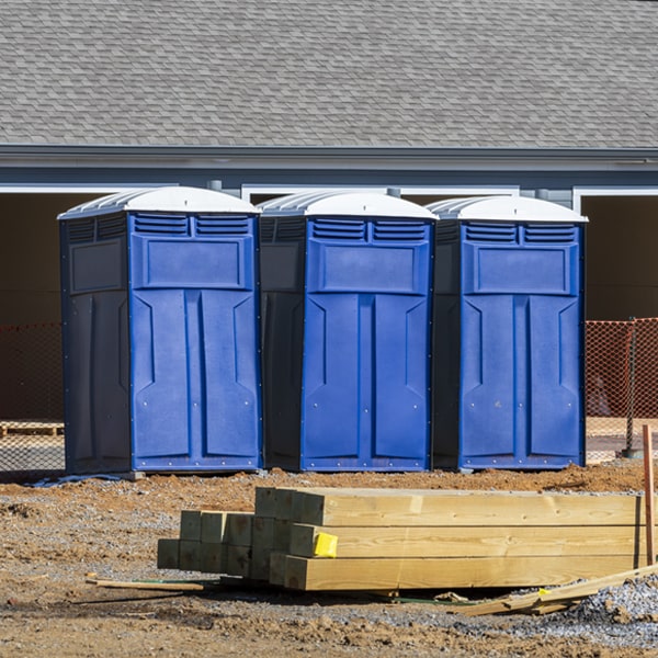 what is the expected delivery and pickup timeframe for the porta potties in Line Lexington